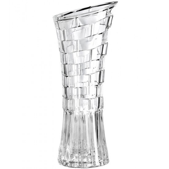 Vaso 24,5cm De Altura Por 10cm Diâmetro Em Vidro